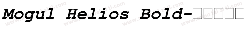 Mogul Helios Bold字体转换